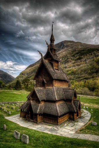Staafkerk, Borgund, Noorwegen @Pixabay